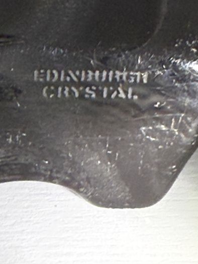 Vintage Edinburgh Crystal Cat Paperweight
