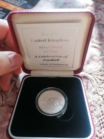 1996 UK Silver Proof 2 Pounds Coin