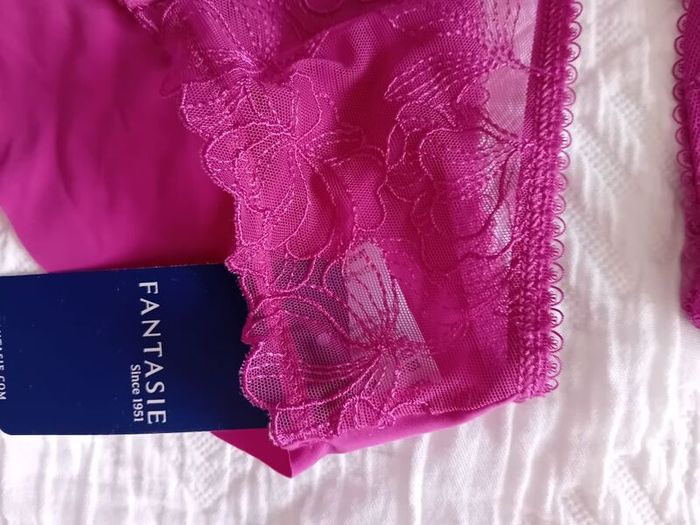 Fantasie Estelle - Underwired Side Support Bra 30F and Briefs S - Berry - BNWT RRP 80