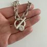 Antique Silver Plated Swarovski Crystal Necklace Image 5