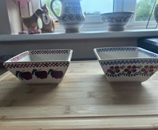2 Nicholas Mosse square bowls