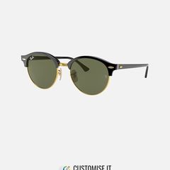 RAY BAN Black Clubround Polarised RB 4246 901/58 - Rrp 155 euro