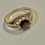 9ct Gold Garnet Ring Image 3