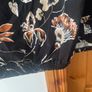 Ladies zhenzi black floral top plus size Image 2