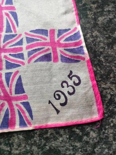 George V and Queen Mary Jubilee Silk Hankerchief
