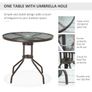 6 Piece Patio Dining Set with Parasol Image 4