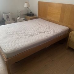 King-size bed (frame, mattress and headboard)