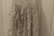 Pale pink floral Girls dress age 10-11