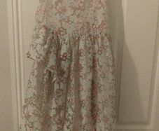 Pale pink floral Girls dress age 10-11