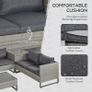 4 Pieces Rattan Garden Furniture Sofa Set with Storage Box Image 3