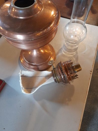 Antique Copper Oil Lamp