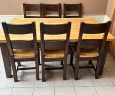Solid Timber Dining Table & Chairs