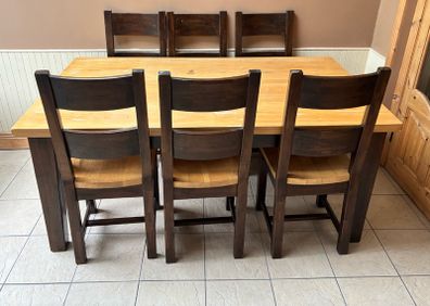 Solid Timber Dining Table & Chairs