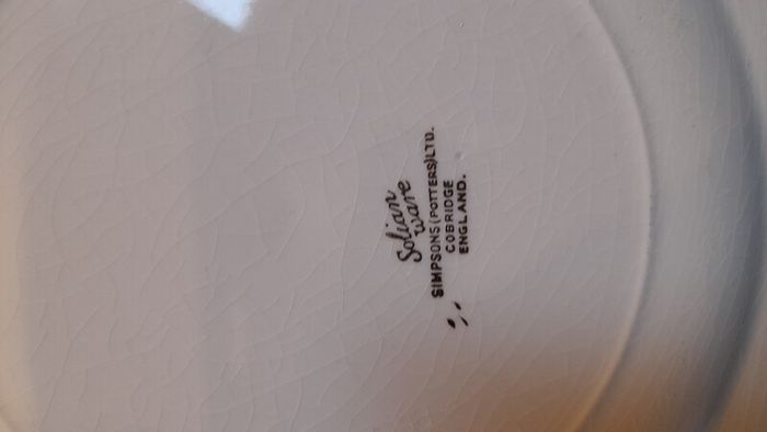 Solian Ware Sampsons  potters plate