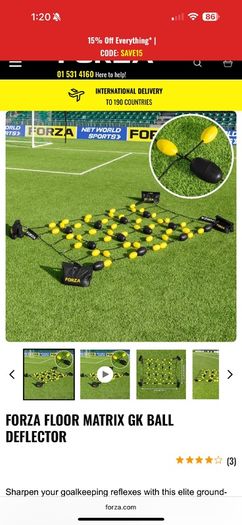 football forza goal keeper training