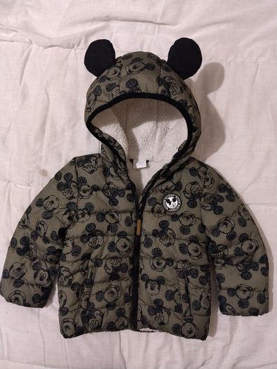Disney Mickey Mouse Warm Fleece Lined Hooded Jacket
