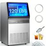 Commercial Ice Maker 54.4kg Per Day Stainless Steel Ice Machine with 15kg Storage Image 3
