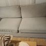 3 seated ikea grey sofa Image 7