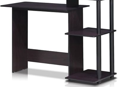 NEW SALE | Efficient Home Laptop Notebook Computer Desk, Study Desk, Writing Desk, Dark Walnut