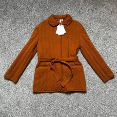 Other Stories Quilted Belted Jacket Sz 8UK 4US S Casual Soft Lightweight Boho
