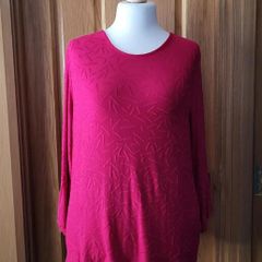 Long sleeve pink top, Size 20