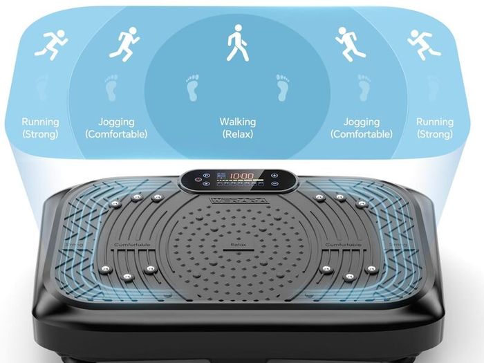 Vibration Plate Exercise Machine for Lymphatic Drainage with 199 Speeds & 7 Auto Programmes