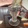 Antique Victorian 19th Century Glass Ice Cream Penny Lick or Deception Glass Image 9