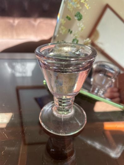 Antique Victorian 19th Century Glass Ice Cream Penny Lick or Deception Glass