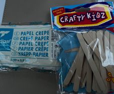 Crepe Paper & Lollipop Sticks