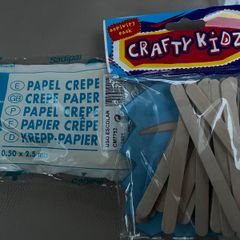Crepe Paper & Lollipop Sticks