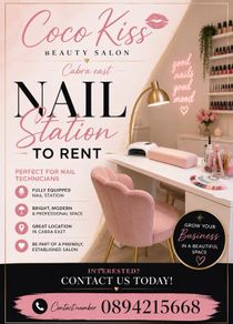 Nail station to rent