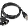 RJ45 Cat5e Male to Female Screw Panel Mount Cable Ethernet LAN Network Extension Image 2