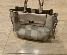 Michael Kors Hamilton Satchel white vanilla