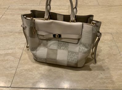 Michael Kors Hamilton Satchel white vanilla