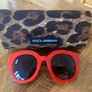 Genuine Dolce and Gabbana Red Leopard Print Sunglasses Image 2