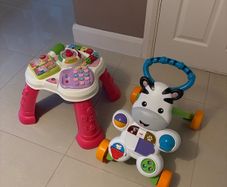 Baby walker and play table