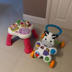 Baby walker and play table