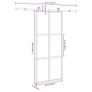 Sliding Door with Hardware Set 90x205 cm Tempered Glass&Aluminium Image 5
