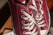 converse low - dark red, UK5
