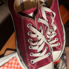 converse low - dark red, UK5