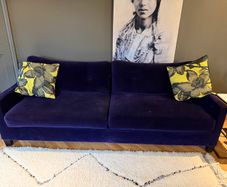 Velvet 3 seater Sofa