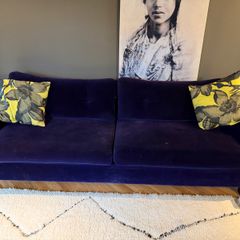 Velvet 3 seater Sofa