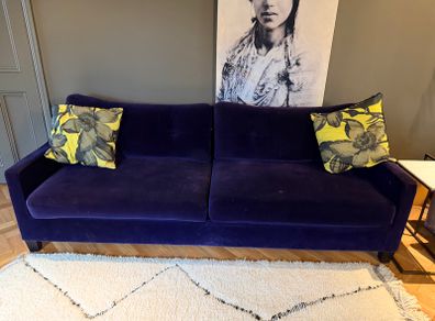 Velvet 3 seater Sofa