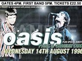 OASIS Pairc Ui Chaoimh Cork 1996 Concert Poster Reproduction