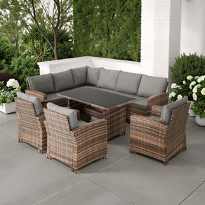 Aspen Corner Rattan Garden Set