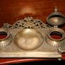 Brass inkwell (29cm x 12cm) Image 2