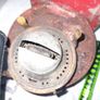 Antique Railway or Guard's Oil Lamp, Designed to be Wall Mounted. paraffin lamp Metal Features a backplate for mounting to a vertical surface and a cylindrical base for fuel Image 8