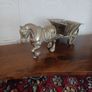 brass horse drawn carriage Image 4