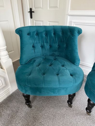 Suede Chair Set