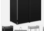 Ultimax pro dj booth with carry bag, shelves, lighting poles